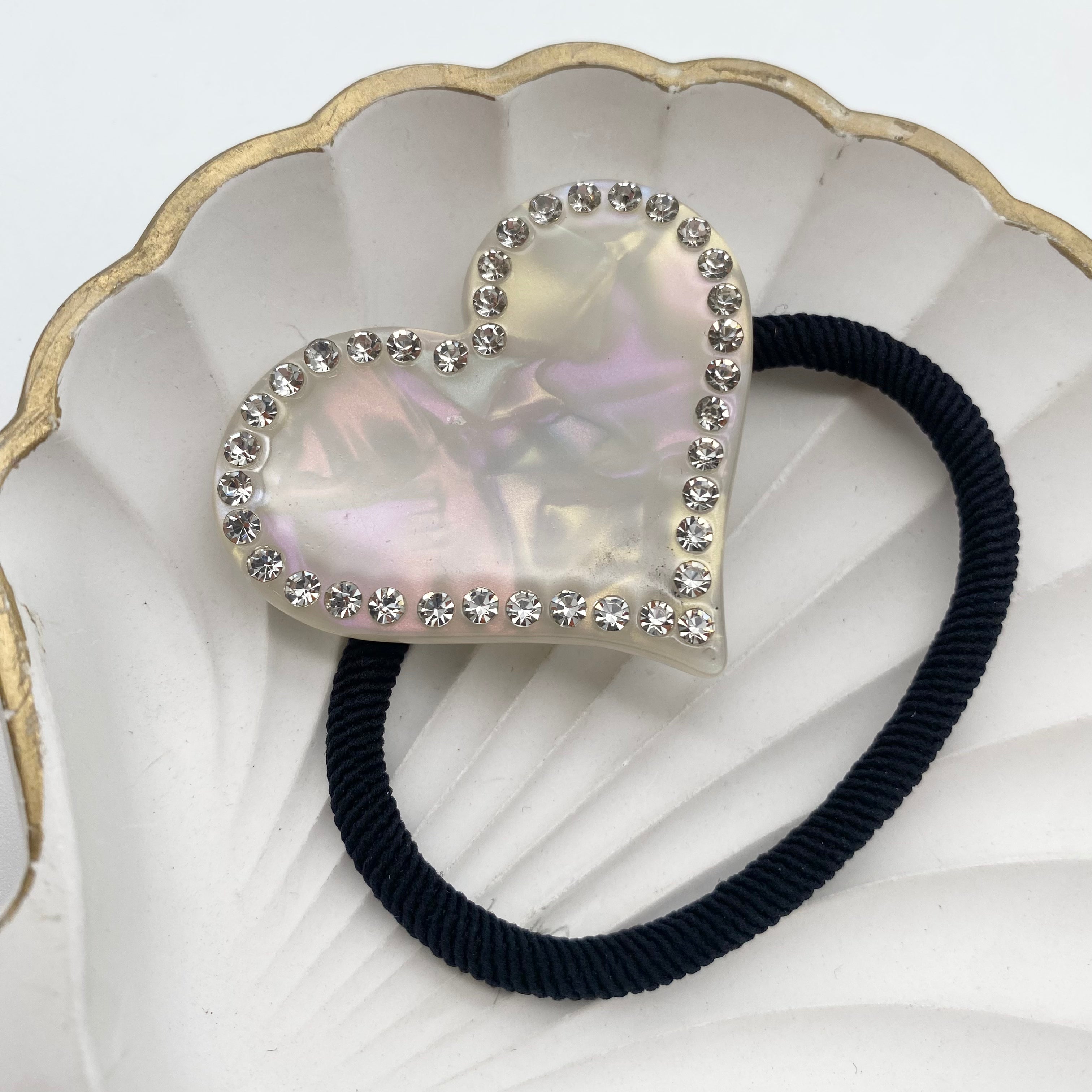 Haargummi Marble Heart